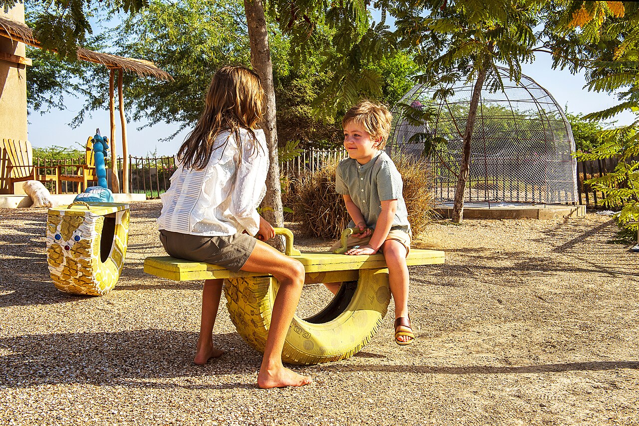 Bambini all'aria aperta