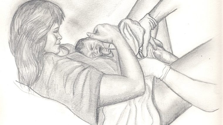 Mano di un neonato