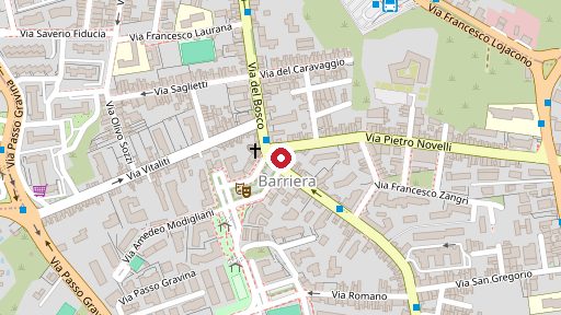 Mappa della zona di Farmacia Barriera, Via del Bosco 282, Canalicchio
