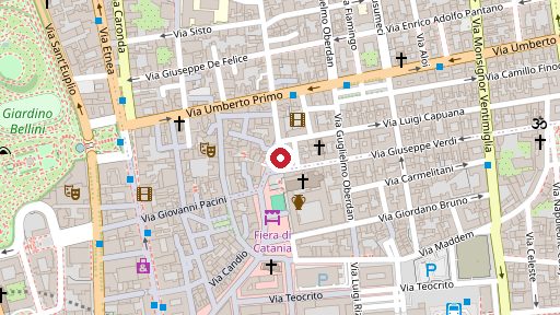 Mappa della zona di Farmacia Bartolotta, Piazza Carlo Alberto 18/19, Catania