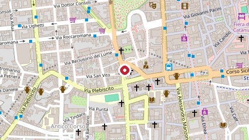Mappa della zona di Farmacia Chines, Piazza S. Domenico 31, Catania