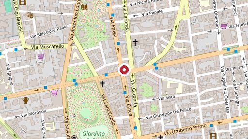 Mappa della zona di Farmacia Consoli, Via Etnea 400, Catania