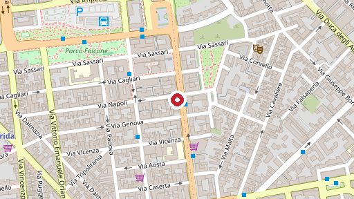 Mappa della zona di Farmacia Guarnaccia, Viale Vittorio Veneto 135, Catania