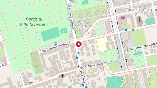 Mappa della zona di Farmacia Lanzani Snc, Via Michele Lessona 2, Milano