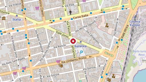 Mappa della zona di Farmacia Peluso, Via Palmanova 20, Catania