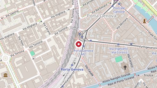 Mappa della zona di Farmacia Stazione Porta Genova, Piazzale Stazione Genova 53, Milano
