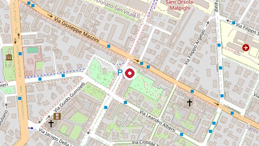 Mappa della zona di Farmacia Trento e Trieste, Piazza Trento e Trieste 1, Bologna