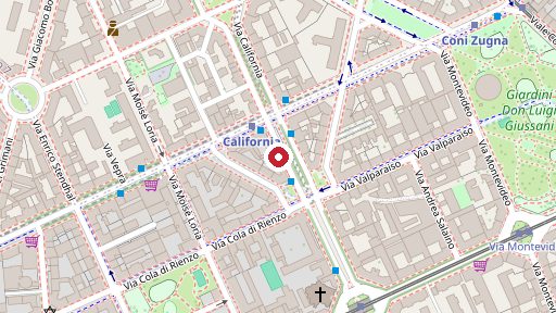 Mappa della zona di Il Benessere in Città, Via California 24, Milano