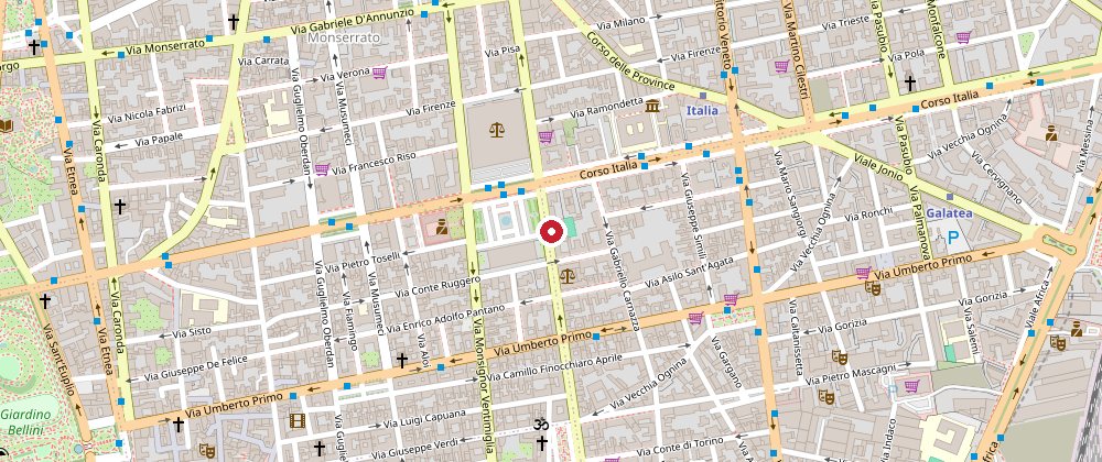 Mappa della sede PharmaTruck in Piazza Giovanni Verga 25 a Catania