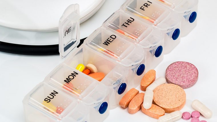 Portapillole con medicinali