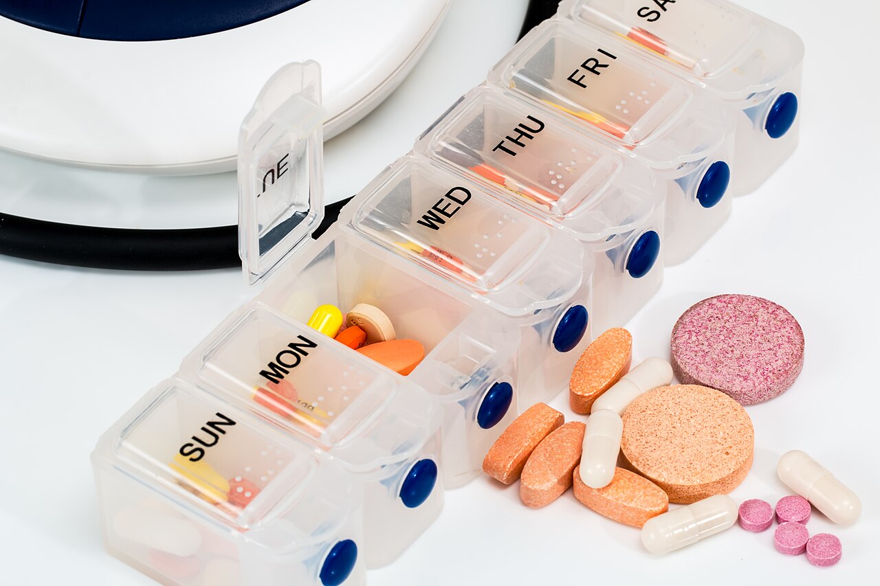 Portapillole con medicinali