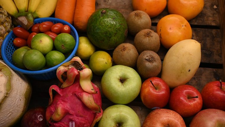 Frutta e verdura ricche di vitamine