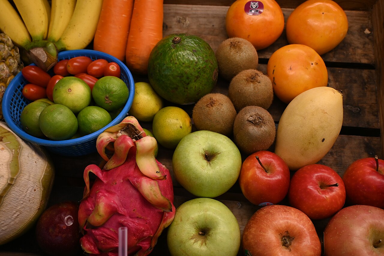 Frutta e verdura ricche di vitamine